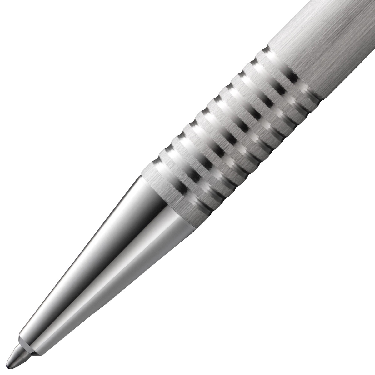 LAMY Stylo à bille en acier inoxydable brossé avec logo - LAM06 Brushed