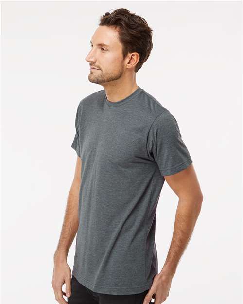 M&O Deluxe Blend T-Shirt - 3541 - 3541M Heather Charcoal