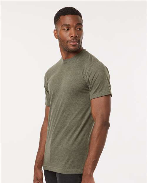M&O Deluxe Blend T-Shirt - 3541 - 3541M Heather Military Green