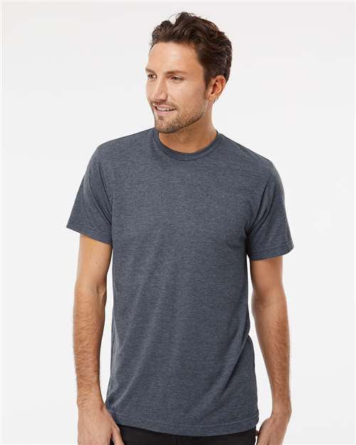 M&O Deluxe Blend T-Shirt - 3541 - 3541M Heather Navy