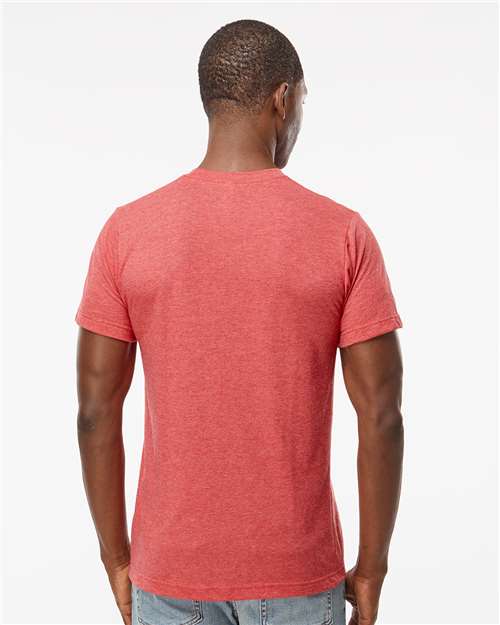 M&O Deluxe Blend T-Shirt - 3541 - 3541M Heather Red