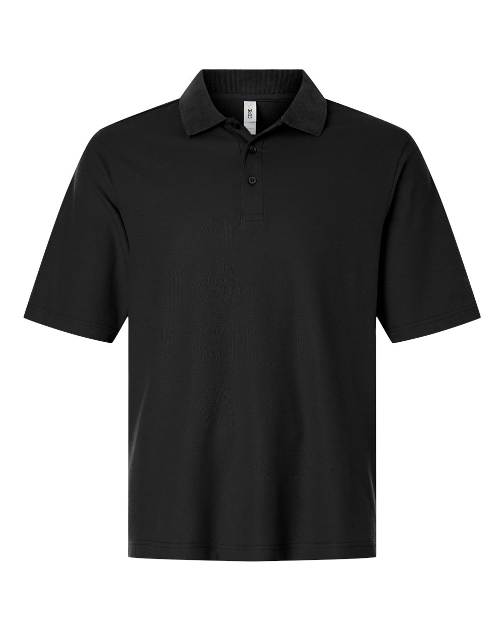 Core365 Men's Tall Resolve CVC Performance Pique Polo - CE106T Black