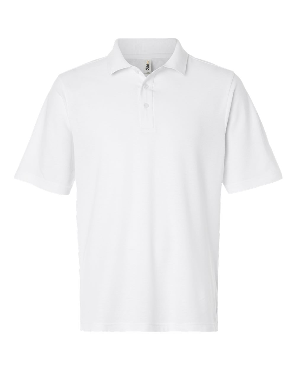 Core365 Men's Tall Resolve CVC Performance Pique Polo - CE106T White