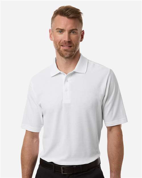 Core365 Men's Tall Resolve CVC Performance Pique Polo - CE106T White