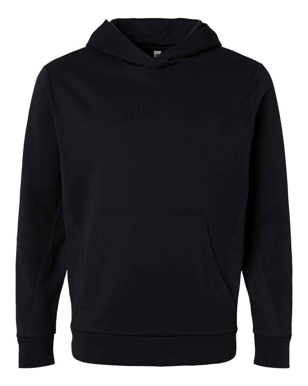 Team 365 Unisex Squad Hooded Tech Fleece Pullover - TT400 Black