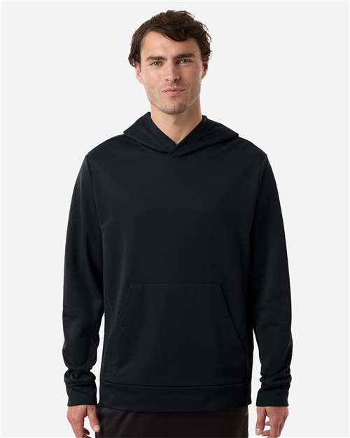 Team 365 Unisex Squad Hooded Tech Fleece Pullover - TT400 Black