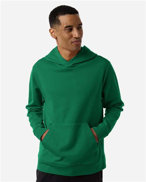 Team 365 Unisex Squad Hooded Tech Fleece Pullover - TT400 Sport Forest