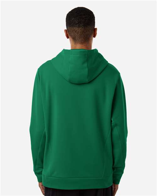 Team 365 Unisex Squad Hooded Tech Fleece Pullover - TT400 Sport Forest