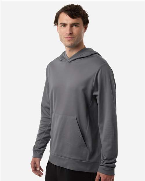 Team 365 Unisex Squad Hooded Tech Fleece Pullover - TT400 Sport Graphite
