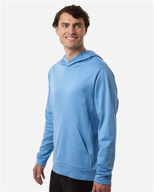 Team 365 Unisex Squad Hooded Tech Fleece Pullover - TT400 Sport Light Blue