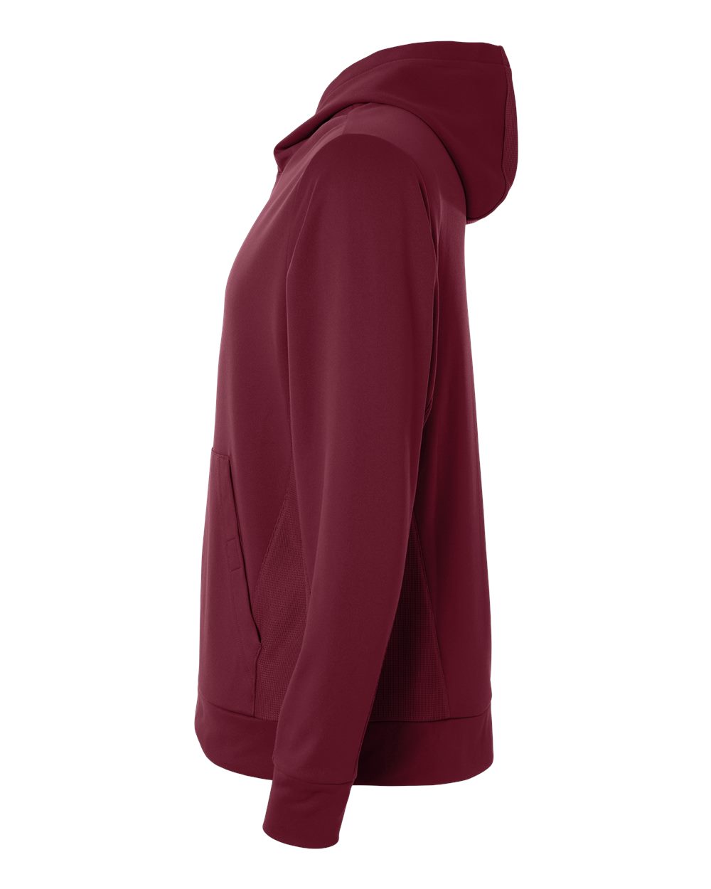 Team 365 Unisex Squad Hooded Tech Fleece Pullover - TT400 Sport Maroon
