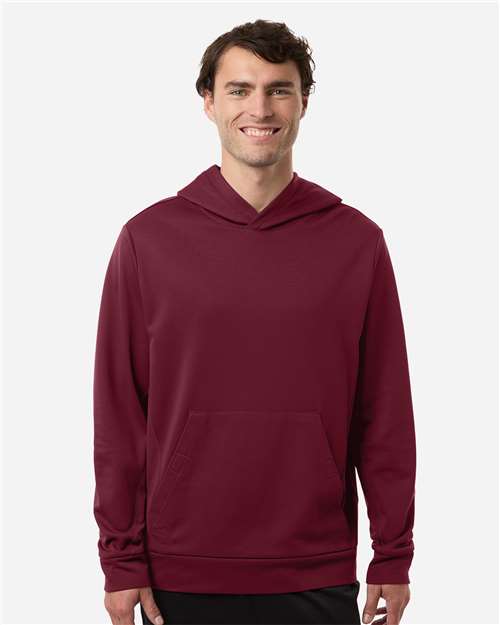 Team 365 Unisex Squad Hooded Tech Fleece Pullover - TT400 Sport Maroon