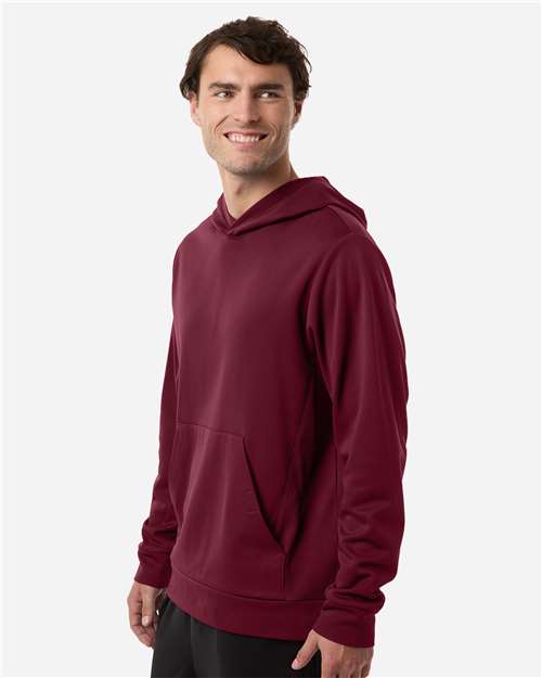 Team 365 Unisex Squad Hooded Tech Fleece Pullover - TT400 Sport Maroon