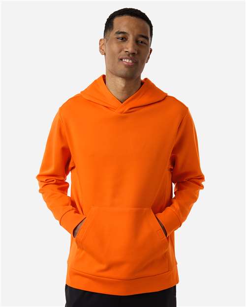 Team 365 Unisex Squad Hooded Tech Fleece Pullover - TT400 Sport Orange