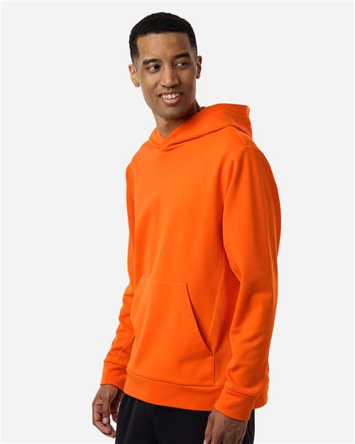 Team 365 Unisex Squad Hooded Tech Fleece Pullover - TT400 Sport Orange