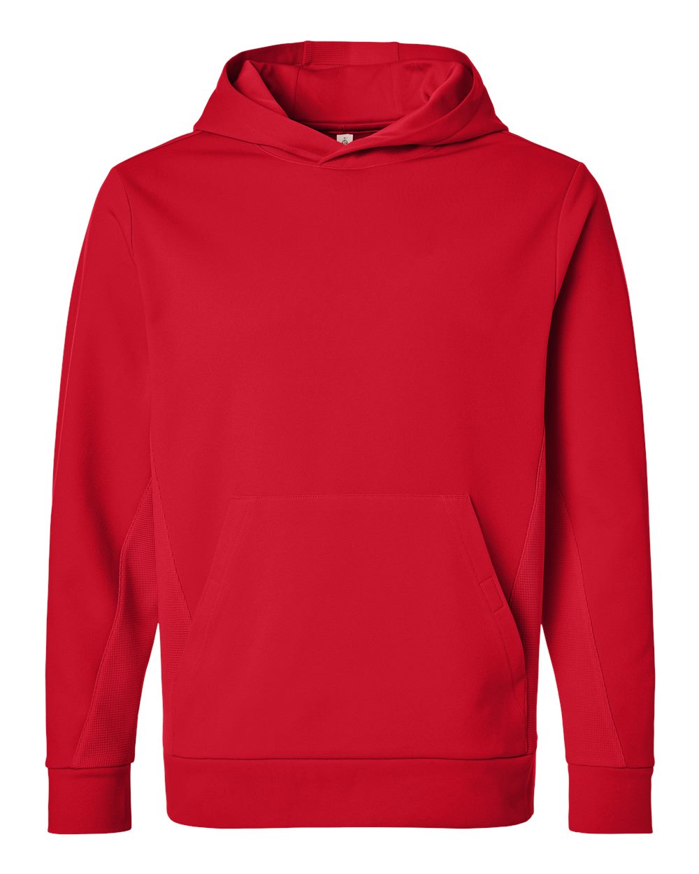 Team 365 Unisex Squad Hooded Tech Fleece Pullover - TT400 Sport Red