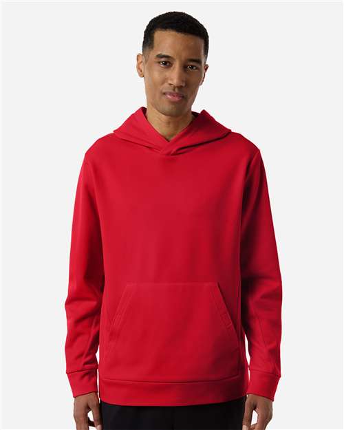 Team 365 Unisex Squad Hooded Tech Fleece Pullover - TT400 Sport Red