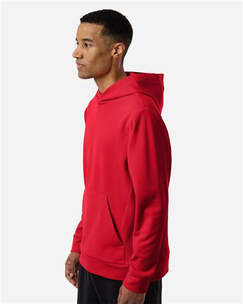 Team 365 Unisex Squad Hooded Tech Fleece Pullover - TT400 Sport Red