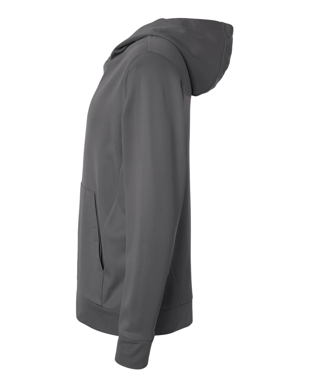 Team 365 Unisex Squad Hooded Tech Fleece Pullover - TT400 Sport Graphite