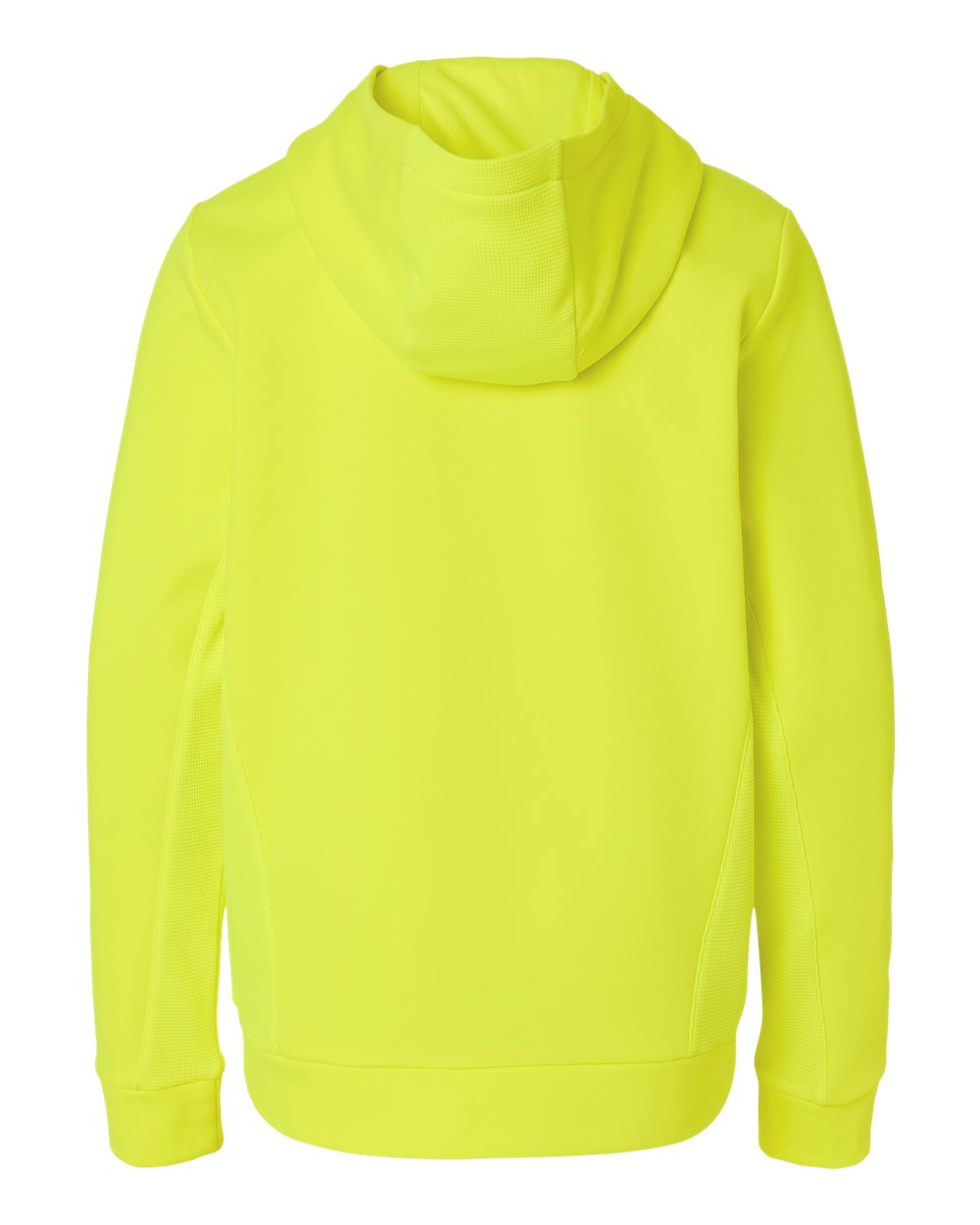 Team 365 Youth Squad Hooded Tech Fleece Pullover - TT400Y Safety Yellow