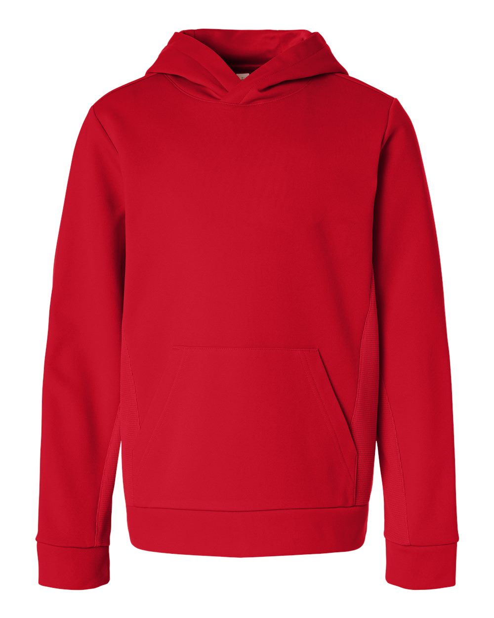 Team 365 Youth Squad Hooded Tech Fleece Pullover - TT400Y Sport Red