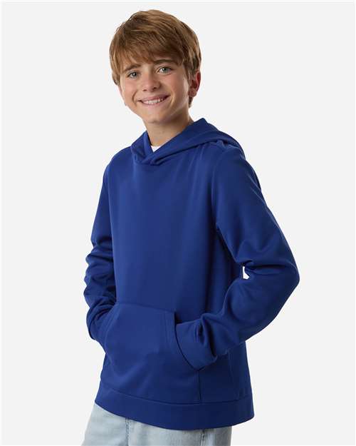 Team 365 Youth Squad Hooded Tech Fleece Pullover - TT400Y Sport Royal