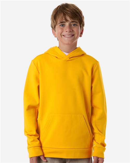 Team 365 Youth Squad Hooded Tech Fleece Pullover - TT400Y Sport Athletic Gold