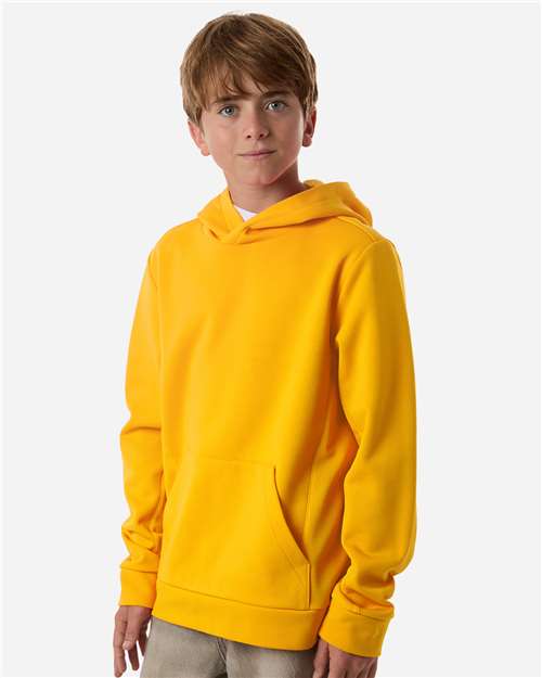Team 365 Youth Squad Hooded Tech Fleece Pullover - TT400Y Sport Athletic Gold