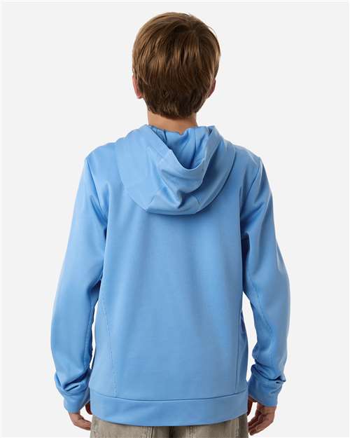 Team 365 Youth Squad Hooded Tech Fleece Pullover - TT400Y Sport Light Blue