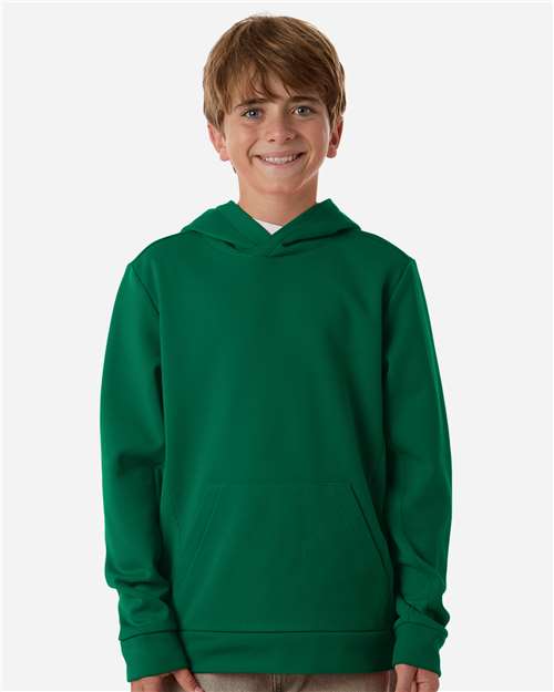 Team 365 Youth Squad Hooded Tech Fleece Pullover - TT400Y Sport Forest