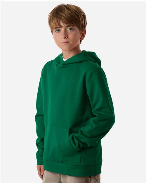 Team 365 Youth Squad Hooded Tech Fleece Pullover - TT400Y Sport Forest