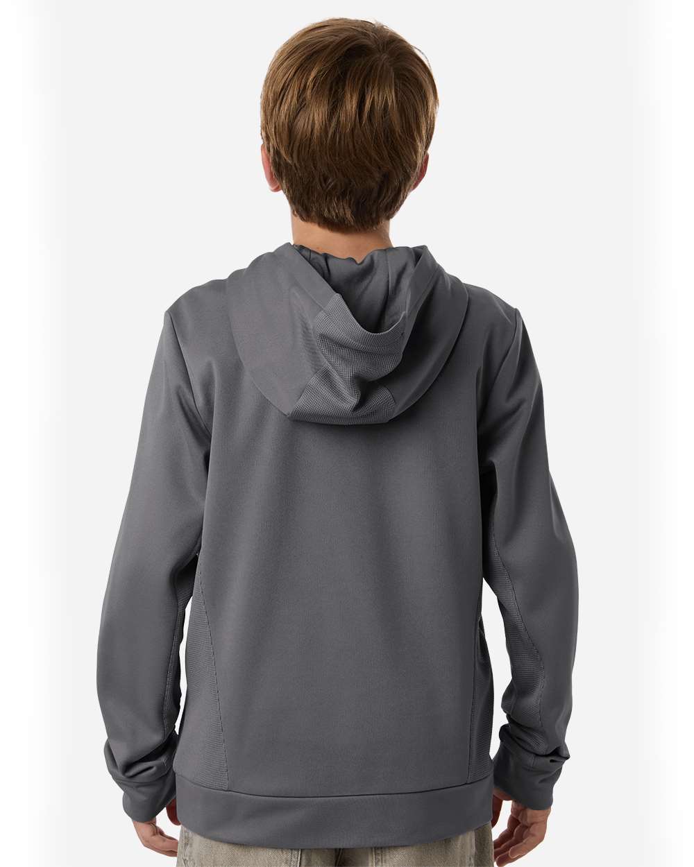 Team 365 Youth Squad Hooded Tech Fleece Pullover - TT400Y Sport Graphite