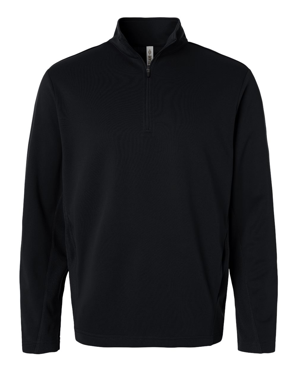 Team 365 Unisex Squad Cadet Quarter-Zip Tech Fleece Pullover - TT401 Black