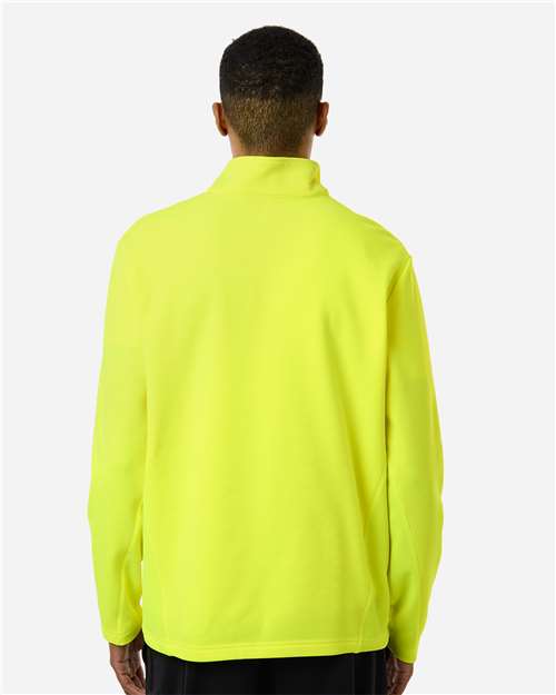 Team 365 Unisex Squad Cadet Quarter-Zip Tech Fleece Pullover - TT401 Safety Yellow