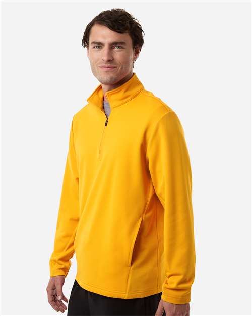 Team 365 Unisex Squad Cadet Quarter-Zip Tech Fleece Pullover - TT401 Sport Athletic Gold