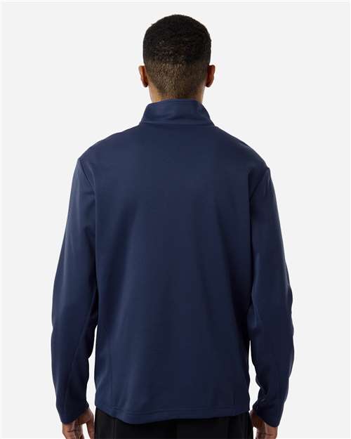 Team 365 Unisex Squad Cadet Quarter-Zip Tech Fleece Pullover - TT401 Sport Dark Navy
