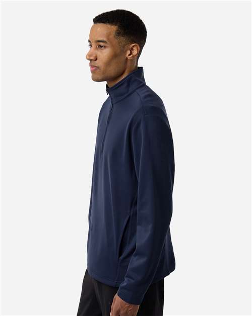 Team 365 Unisex Squad Cadet Quarter-Zip Tech Fleece Pullover - TT401 Sport Dark Navy