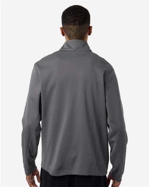 Team 365 Unisex Squad Cadet Quarter-Zip Tech Fleece Pullover - TT401 Sport Graphite