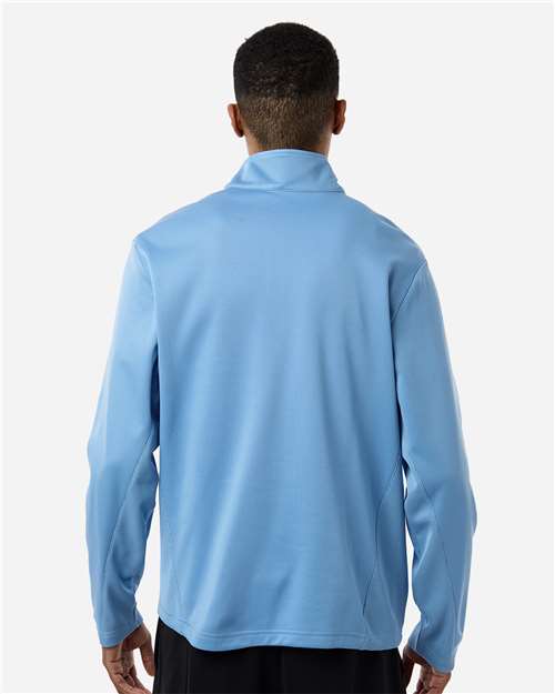 Team 365 Unisex Squad Cadet Quarter-Zip Tech Fleece Pullover - TT401 Sport Light Blue