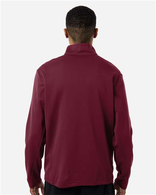 Team 365 Unisex Squad Cadet Quarter-Zip Tech Fleece Pullover - TT401 Sport Maroon