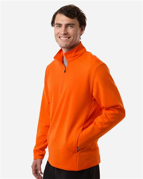 Team 365 Unisex Squad Cadet Quarter-Zip Tech Fleece Pullover - TT401 Sport Orange