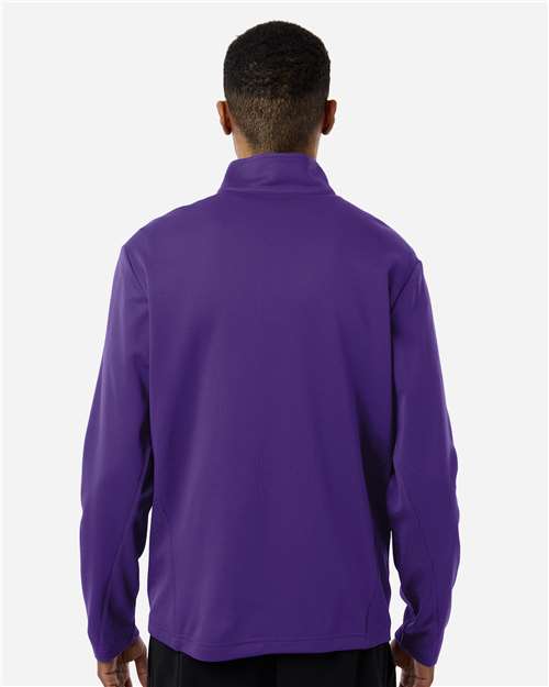 Team 365 Unisex Squad Cadet Quarter-Zip Tech Fleece Pullover - TT401 Sport Purple