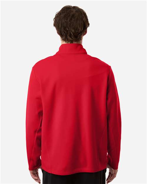 Team 365 Unisex Squad Cadet Quarter-Zip Tech Fleece Pullover - TT401 Sport Red