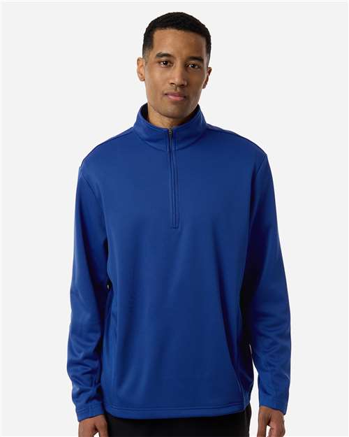 Team 365 Unisex Squad Cadet Quarter-Zip Tech Fleece Pullover - TT401 Sport Royal