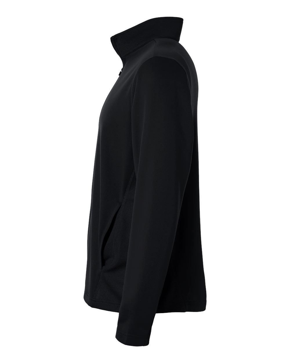 Team 365 Unisex Squad Cadet Quarter-Zip Tech Fleece Pullover - TT401 Black