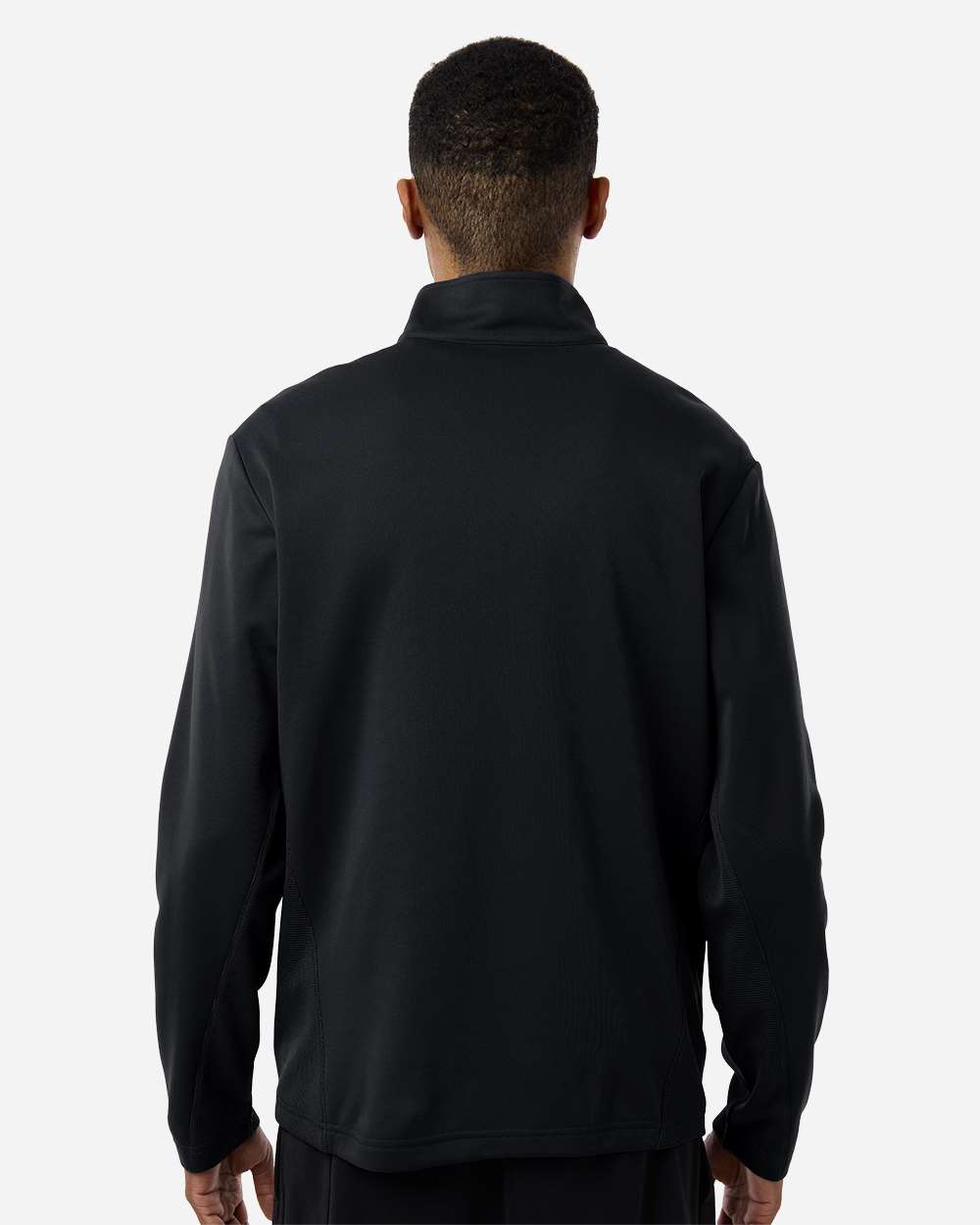 Team 365 Unisex Squad Cadet Quarter-Zip Tech Fleece Pullover - TT401 Black