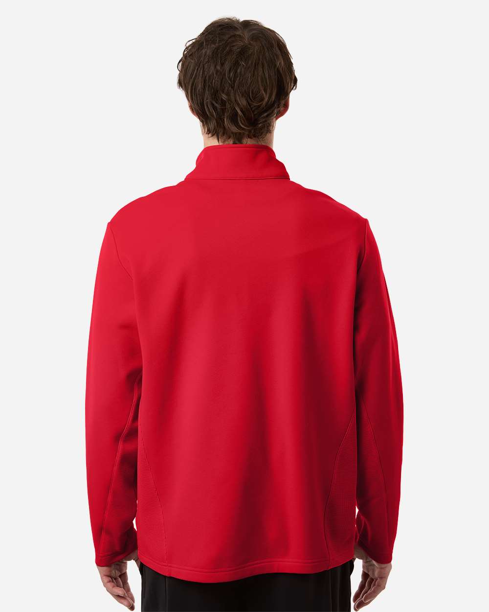 Team 365 Unisex Squad Cadet Quarter-Zip Tech Fleece Pullover - TT401 Sport Red
