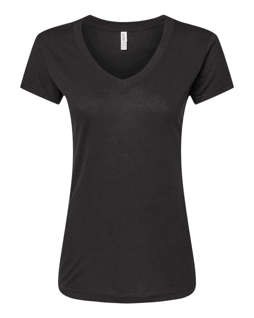 M&O Women's Deluxe Blend V-Neck T-Shirt - 3542 - 3542M Black