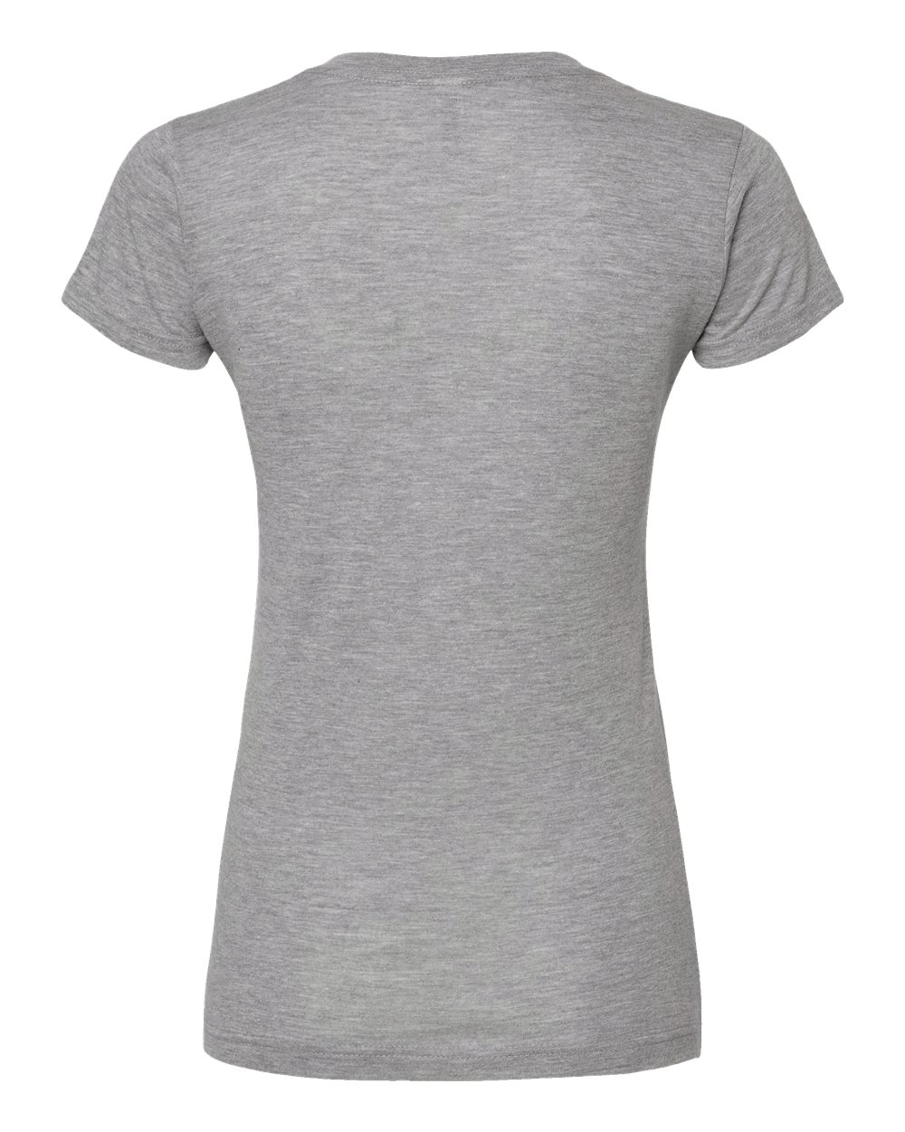 M&O Women's Deluxe Blend V-Neck T-Shirt - 3542 - 3542M Heather Grey