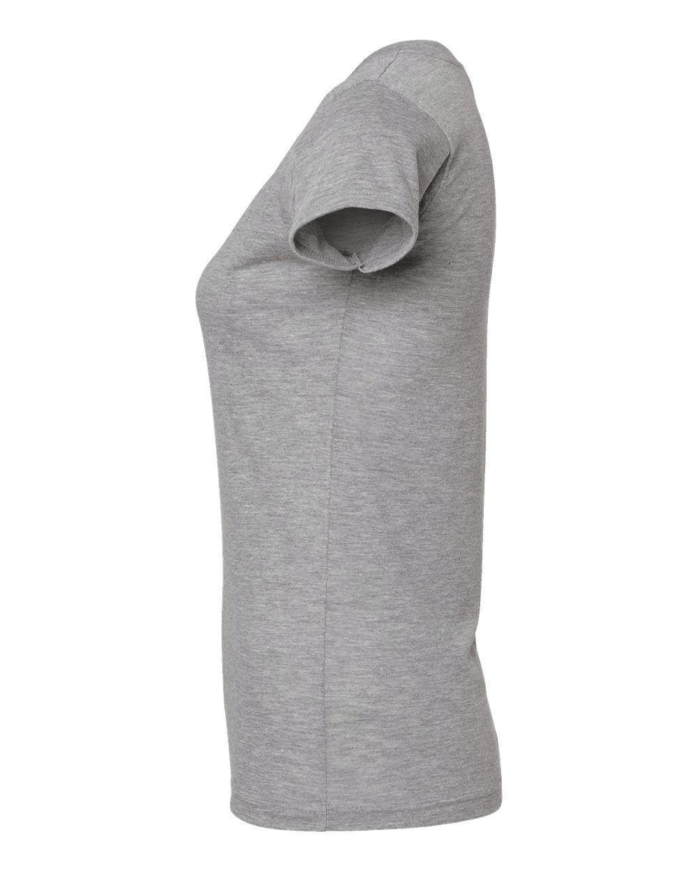 M&O Women's Deluxe Blend V-Neck T-Shirt - 3542 - 3542M Heather Grey